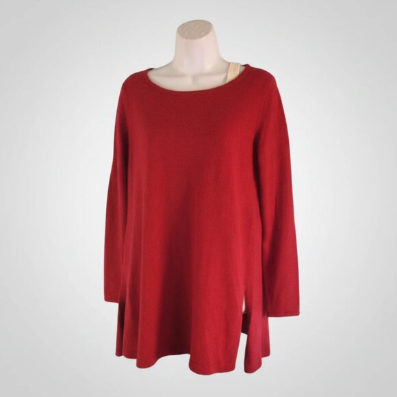 Eileen Fisher Merino Wool A-Line Tunic Sweater Womens Small Petite - Picture 3 of 7